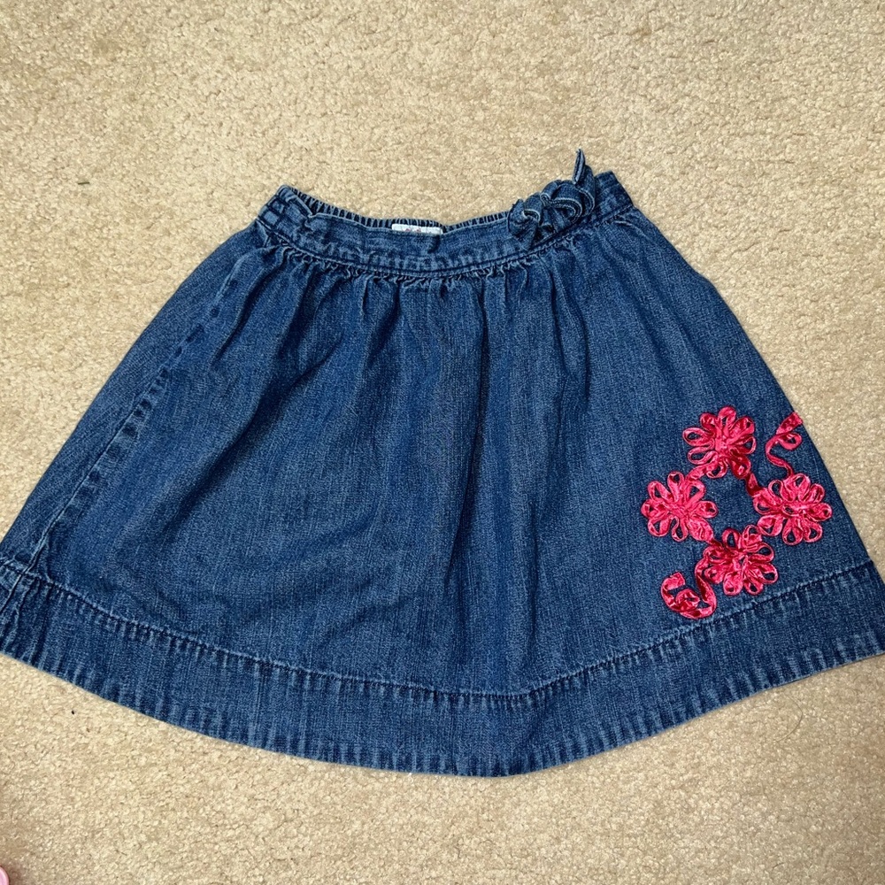 OshKosh B'gosh Girl’s Classic Blue denim skirt size 8